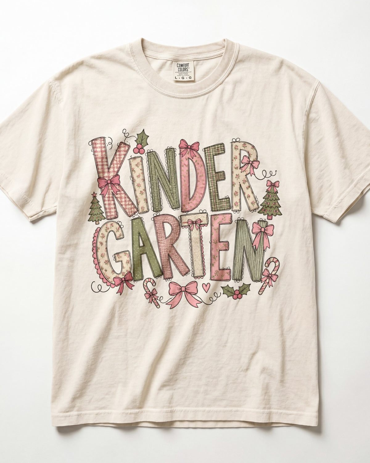 Pink Christmas Kindergarten Kindergarten Teacher Shirt