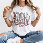Pink Christmas Kindergarten Kindergarten Teacher Shirt