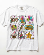 100 Days Grid Kindergarten Teacher Shirt
