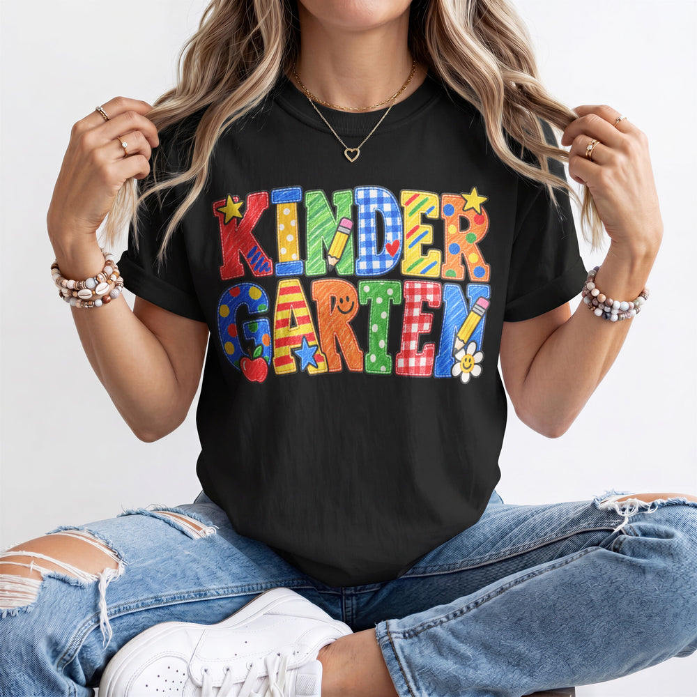 Crayon Texture Kindergarten Kindergarten Teacher Shirt