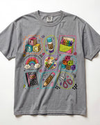 Bright School Supplies Grid Kindergarten Teacher Shirt