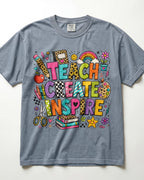 Teach Create Inspire Kindergarten Teacher Shirt