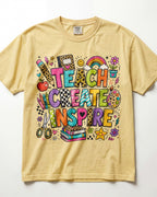 Teach Create Inspire Kindergarten Teacher Shirt