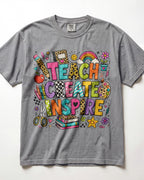 Teach Create Inspire Kindergarten Teacher Shirt