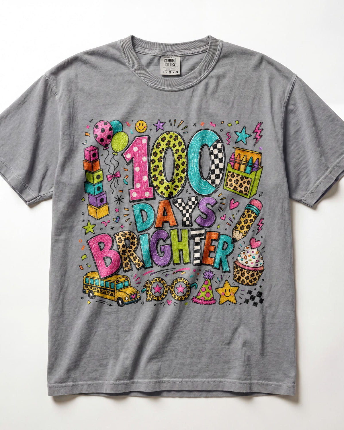 100 Days Brighter Kindergarten Teacher Shirt