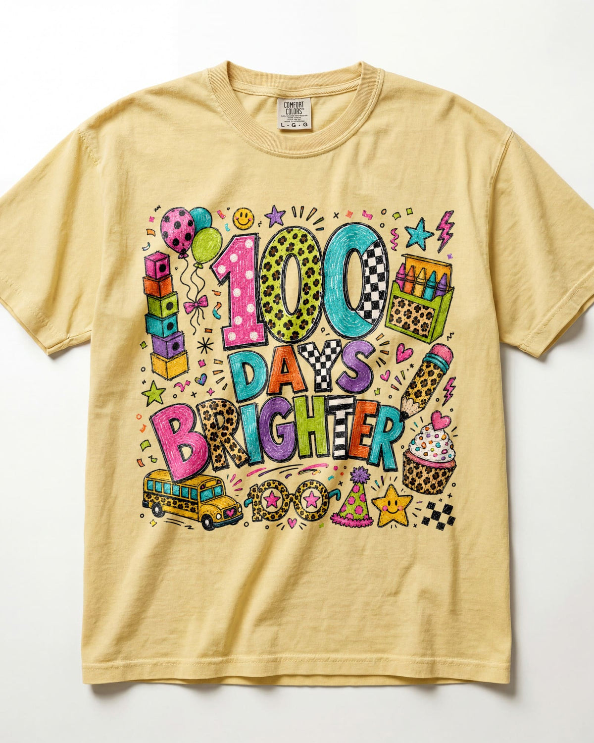 100 Days Brighter Kindergarten Teacher Shirt