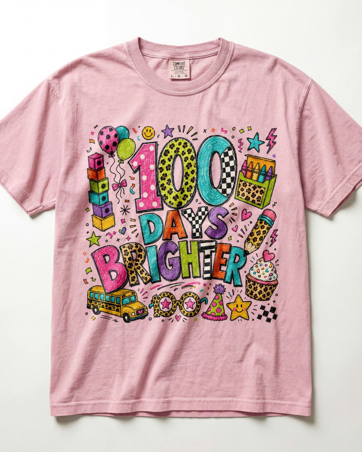 100 Days Brighter Kindergarten Teacher Shirt