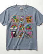 Bright Classroom Essentials Grid Kindergarten Teacher Shirt