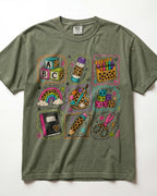 Bright Classroom Essentials Grid Kindergarten Teacher Shirt