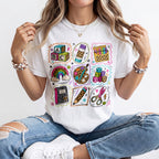 Bright Classroom Essentials Grid Kindergarten Teacher Shirt