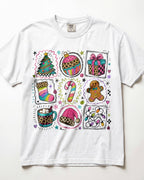 Christmas Icons Grid Kindergarten Teacher Shirt