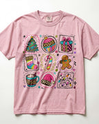 Christmas Icons Grid Kindergarten Teacher Shirt