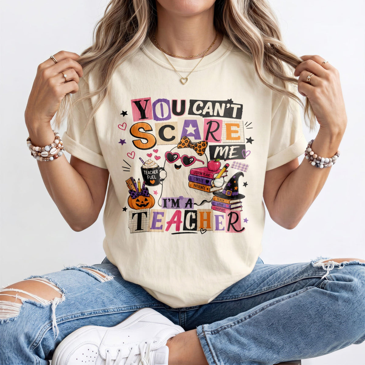 You Can't Scare Me Kindergarten Teacher Shirt