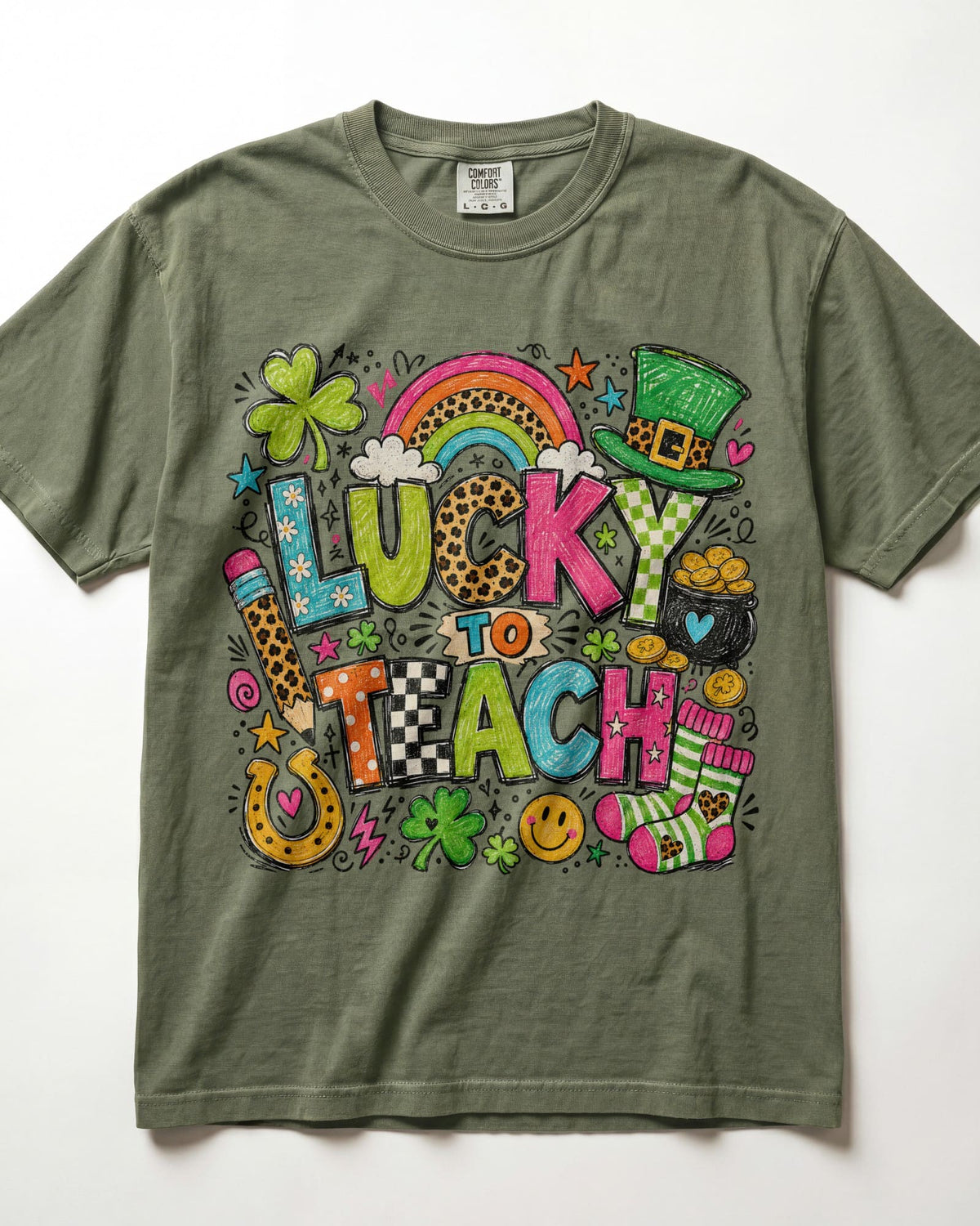 Lucky To Teach Kindergarten Teacher Shirt
