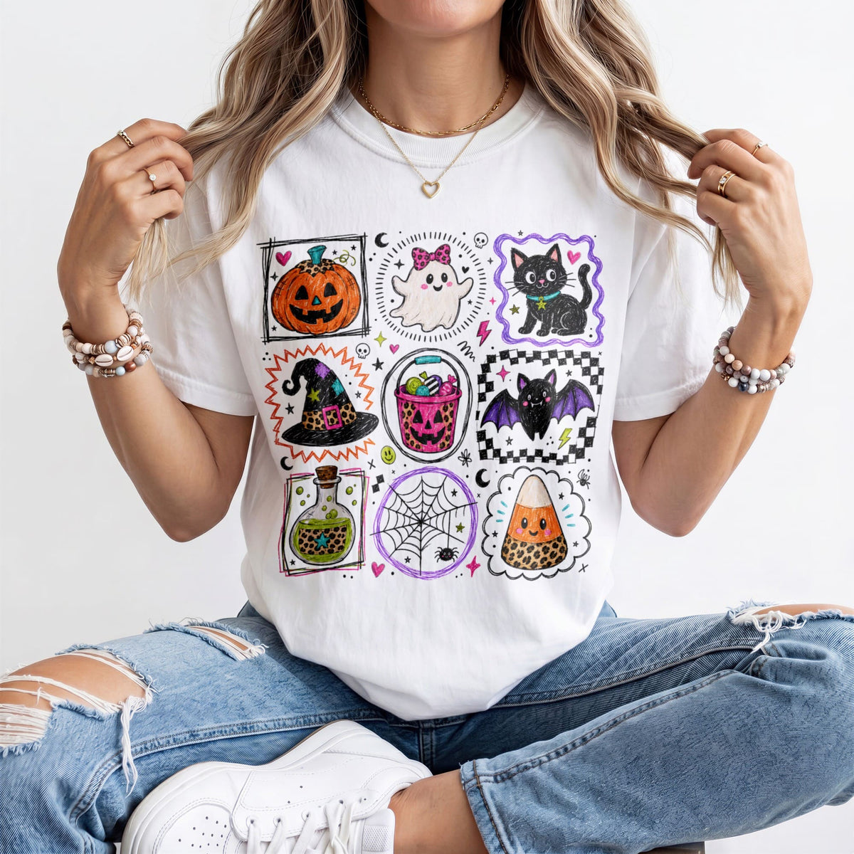 Halloween Icons Kindergarten Teacher Shirt