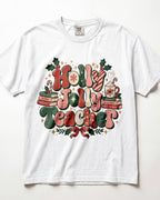 Holly Jolly Teacher Kindergarten Teacher Shirt