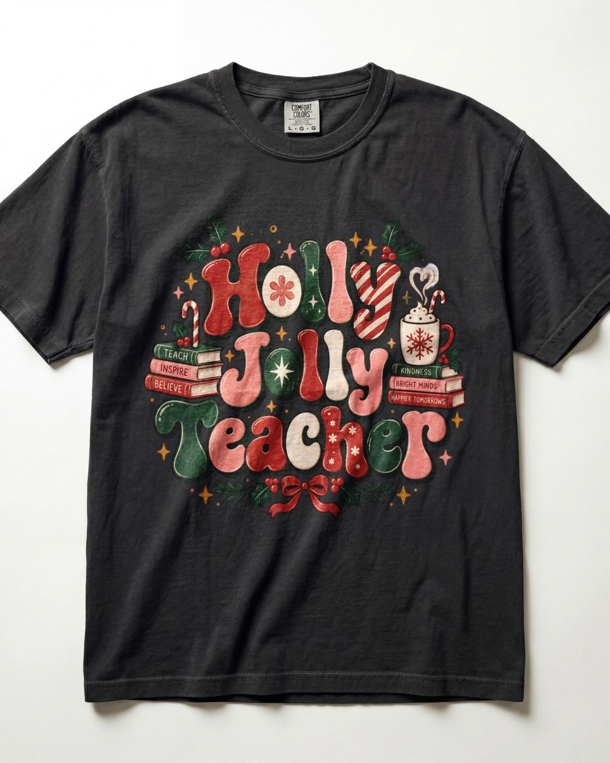 Holly Jolly Teacher Kindergarten Teacher Shirt