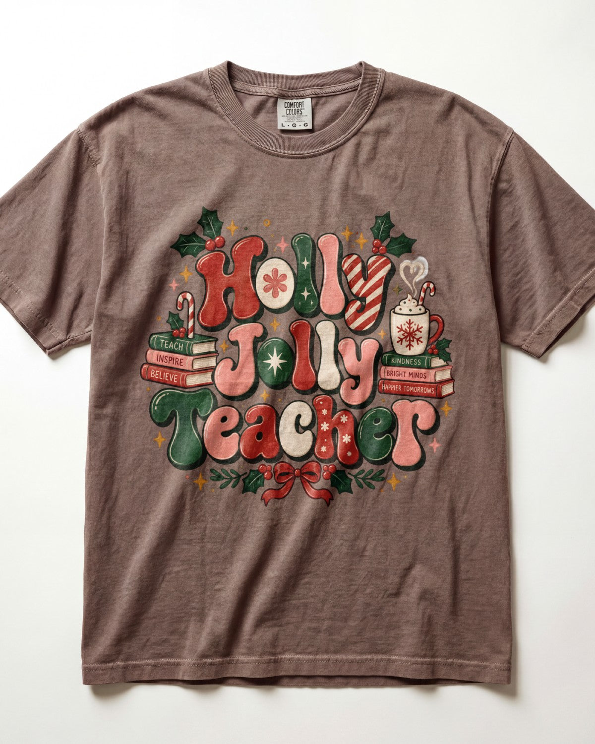Holly Jolly Teacher Kindergarten Teacher Shirt