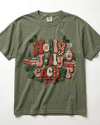 Holly Jolly Teacher Kindergarten Teacher Shirt