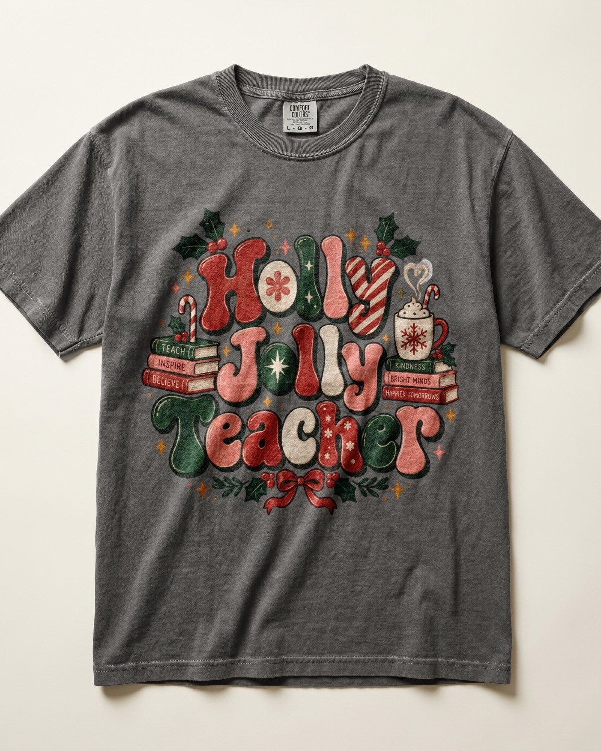 Holly Jolly Teacher Kindergarten Teacher Shirt