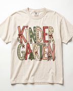 Checkered Christmas Kindergarten Teacher Shirt