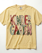 Checkered Christmas Kindergarten Teacher Shirt