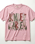 Textured Christmas Kindergarten Teacher Shirt