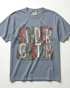 Textured Christmas Kindergarten Teacher Shirt