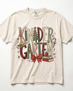 Christmas Plaid Kindergarten Teacher Shirt