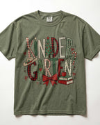 Christmas Plaid Kindergarten Teacher Shirt