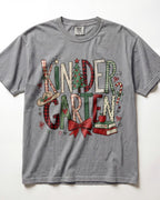 Christmas Plaid Kindergarten Teacher Shirt
