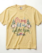 O Come Let Us Adore Him Kindergarten Teacher Shirt