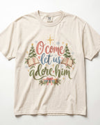O Come Let Us Adore Him Kindergarten Teacher Shirt