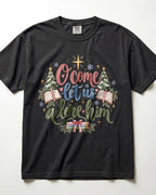 O Come Let Us Adore Him Kindergarten Teacher Shirt
