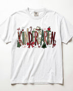 Candy Cane Christmas Kindergarten Teacher Shirt