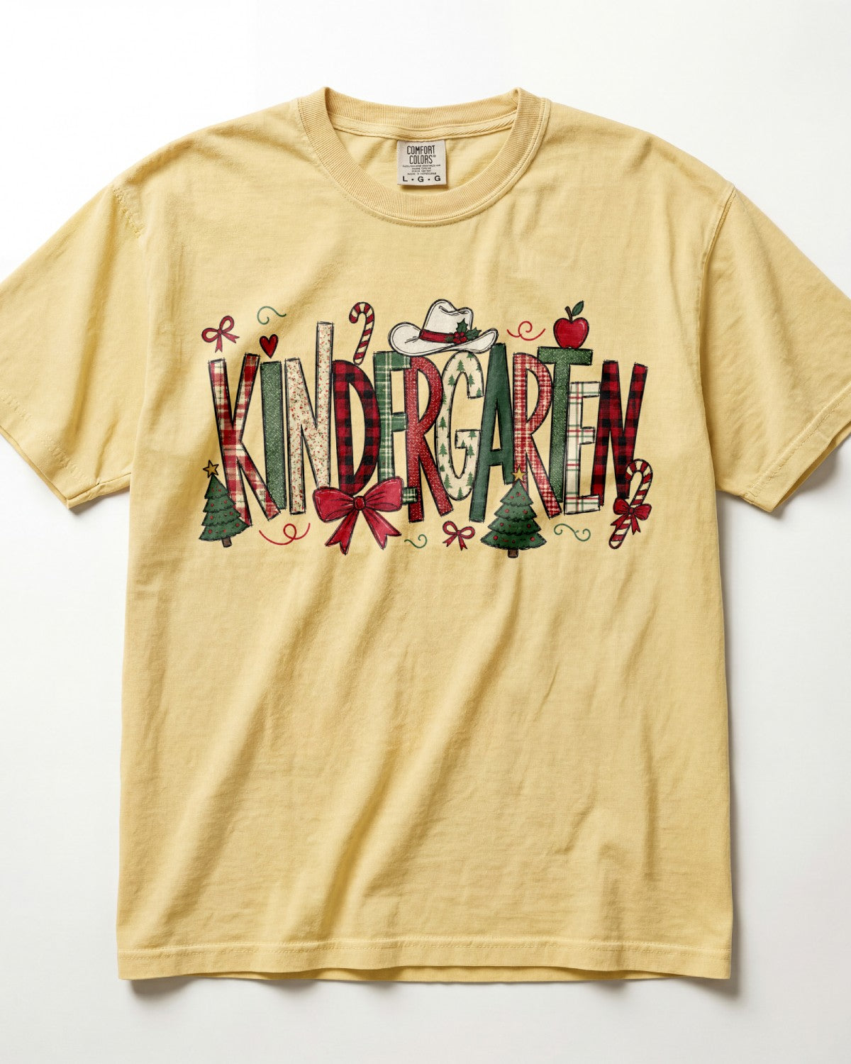 Candy Cane Christmas Kindergarten Teacher Shirt