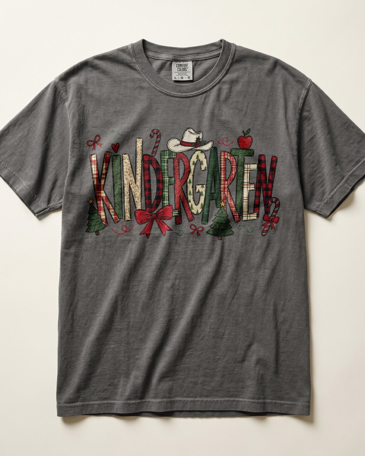 Candy Cane Christmas Kindergarten Teacher Shirt