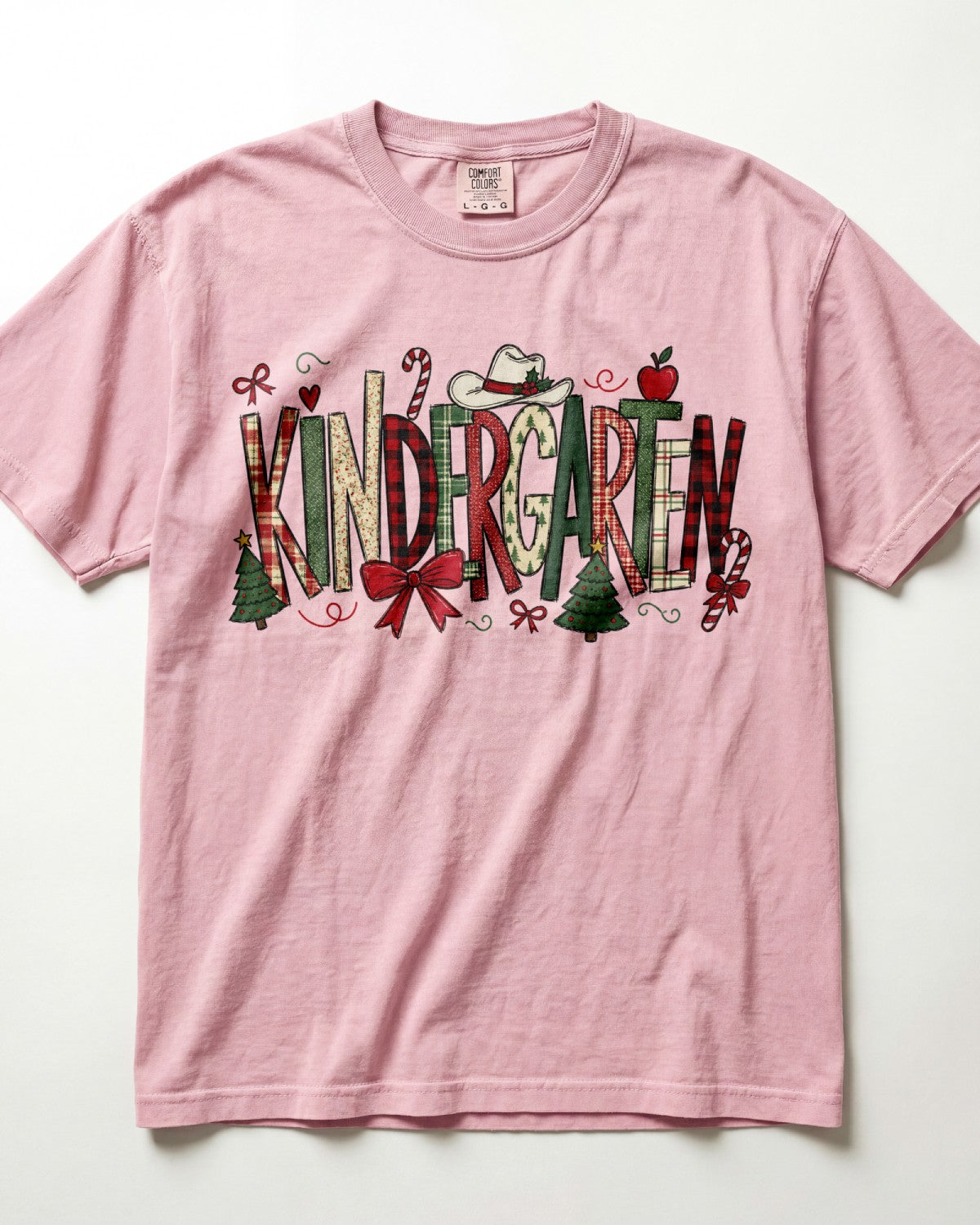 Candy Cane Christmas Kindergarten Teacher Shirt