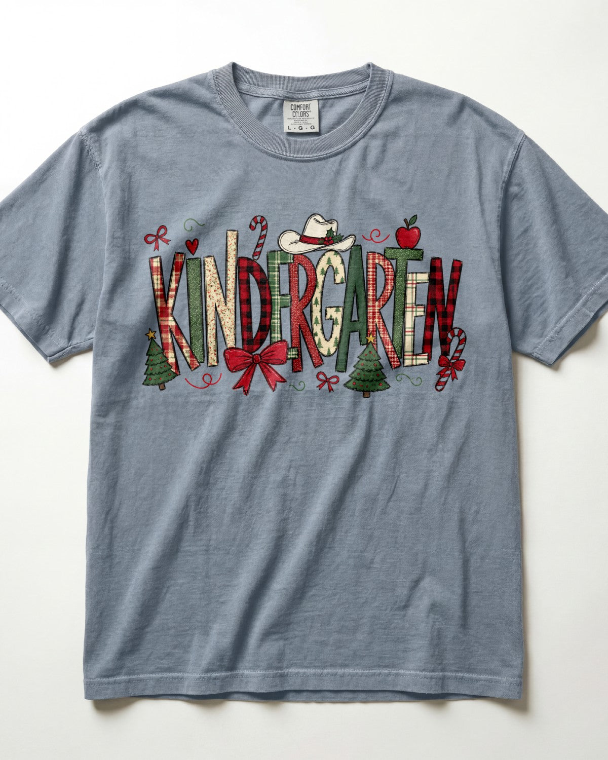 Candy Cane Christmas Kindergarten Teacher Shirt