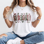 Stitched Christmas Kindergarten Teacher Shirt