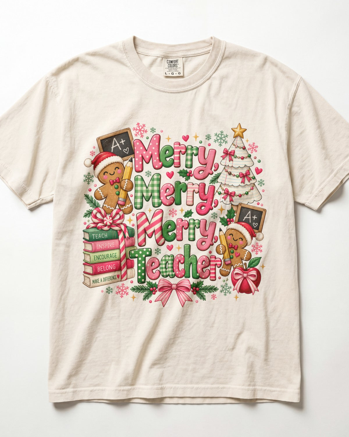 Merry Merry Merry Teacher Kindergarten Teacher Shirt