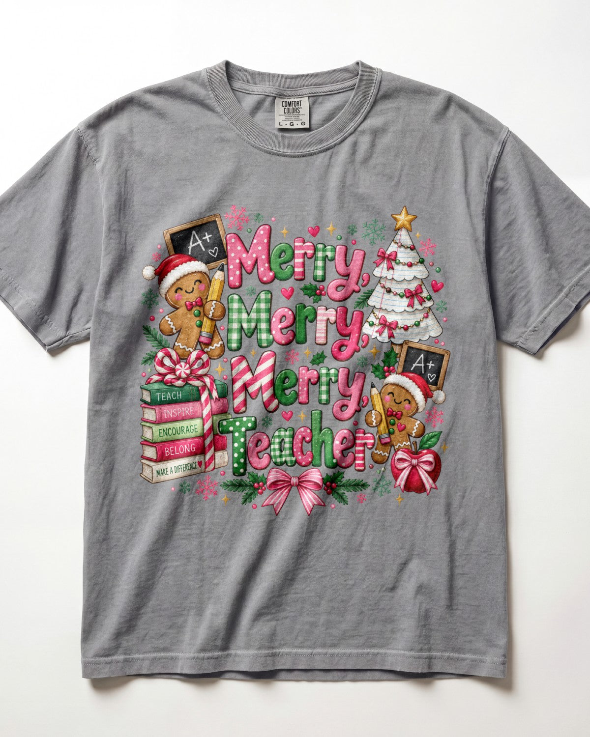 Merry Merry Merry Teacher Kindergarten Teacher Shirt