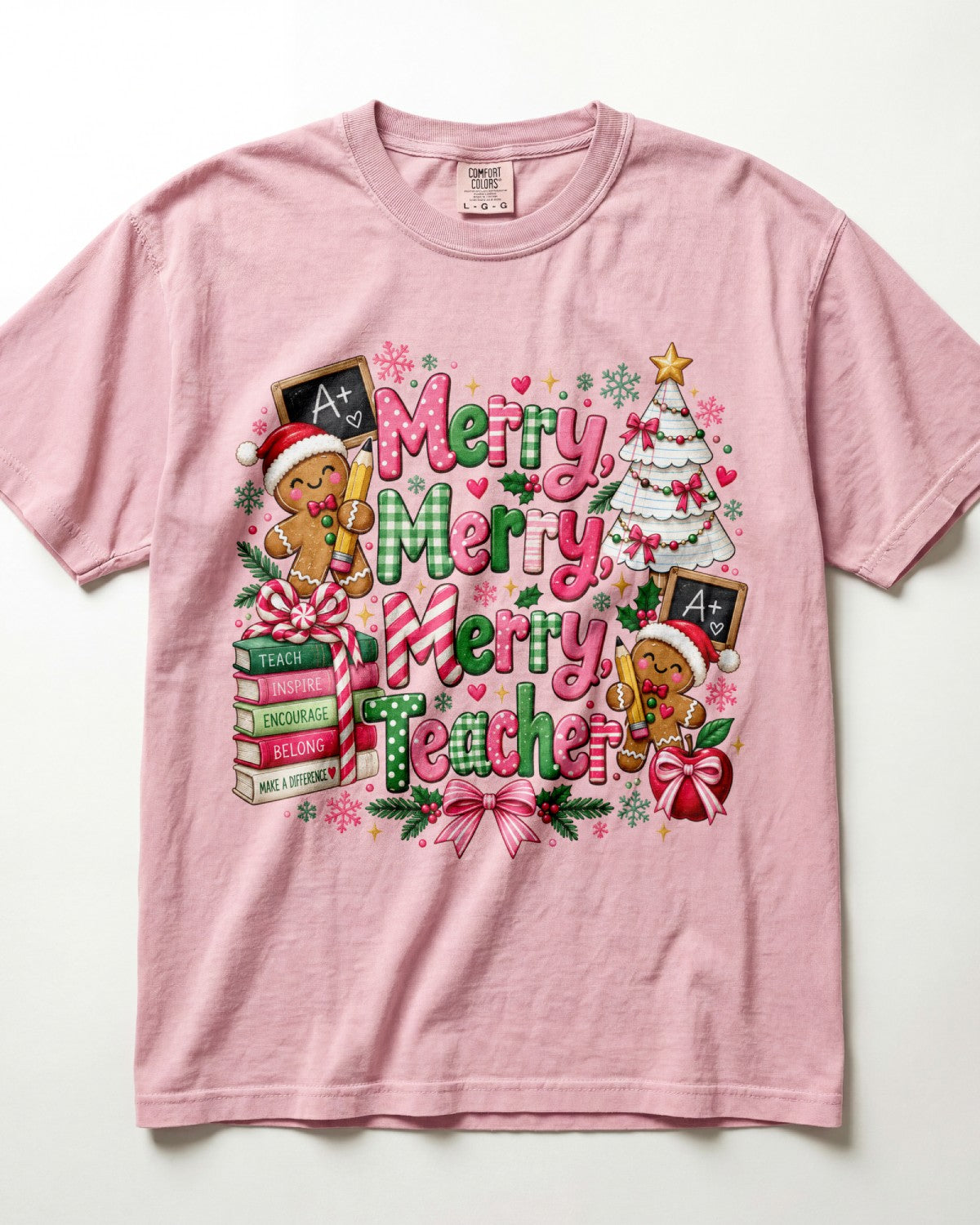 Merry Merry Merry Teacher Kindergarten Teacher Shirt