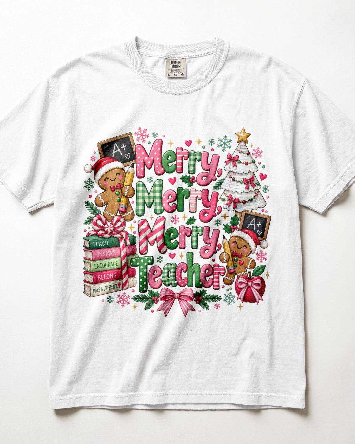 Merry Merry Merry Teacher Kindergarten Teacher Shirt