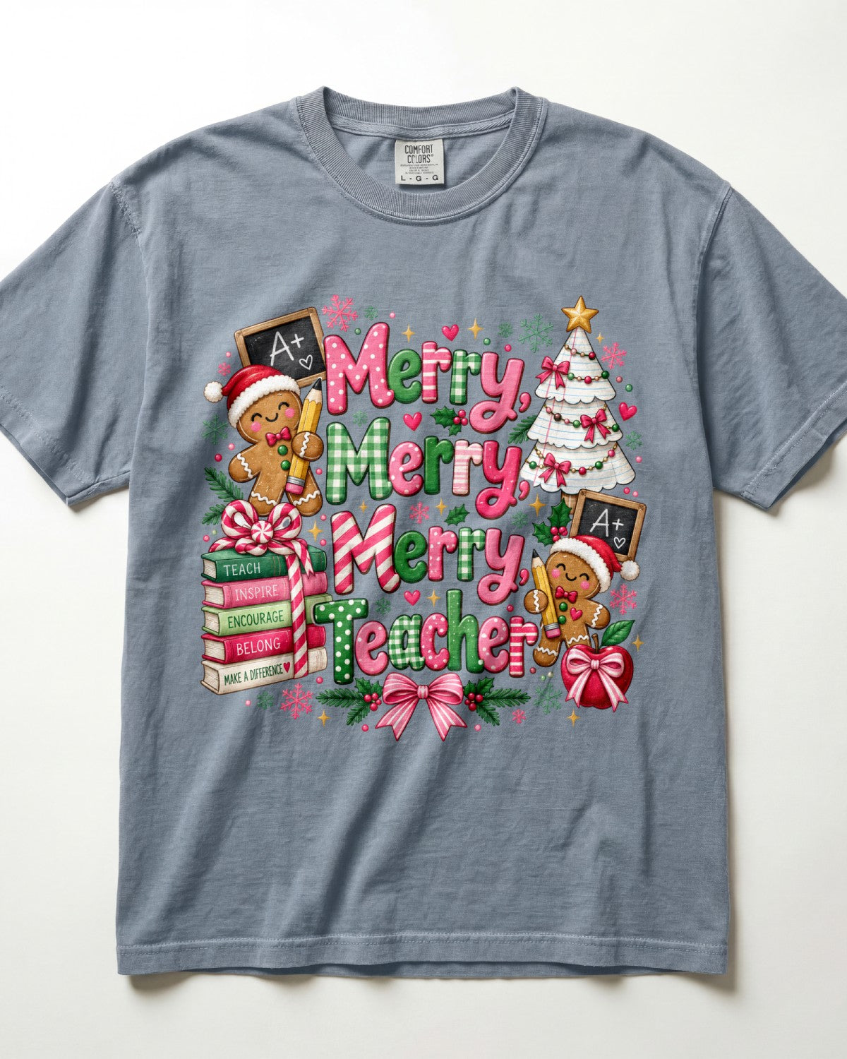 Merry Merry Merry Teacher Kindergarten Teacher Shirt