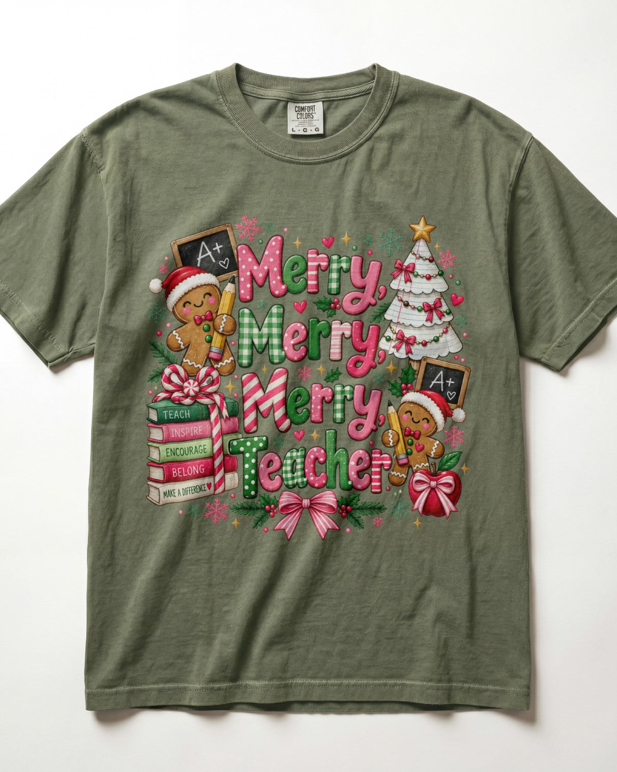 Merry Merry Merry Teacher Kindergarten Teacher Shirt