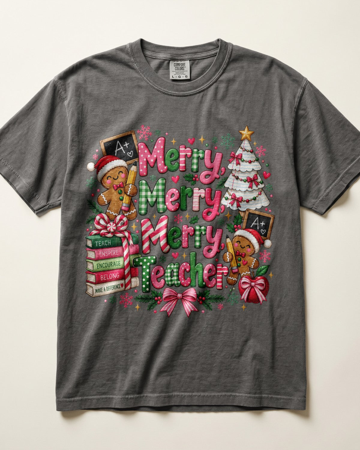 Merry Merry Merry Teacher Kindergarten Teacher Shirt