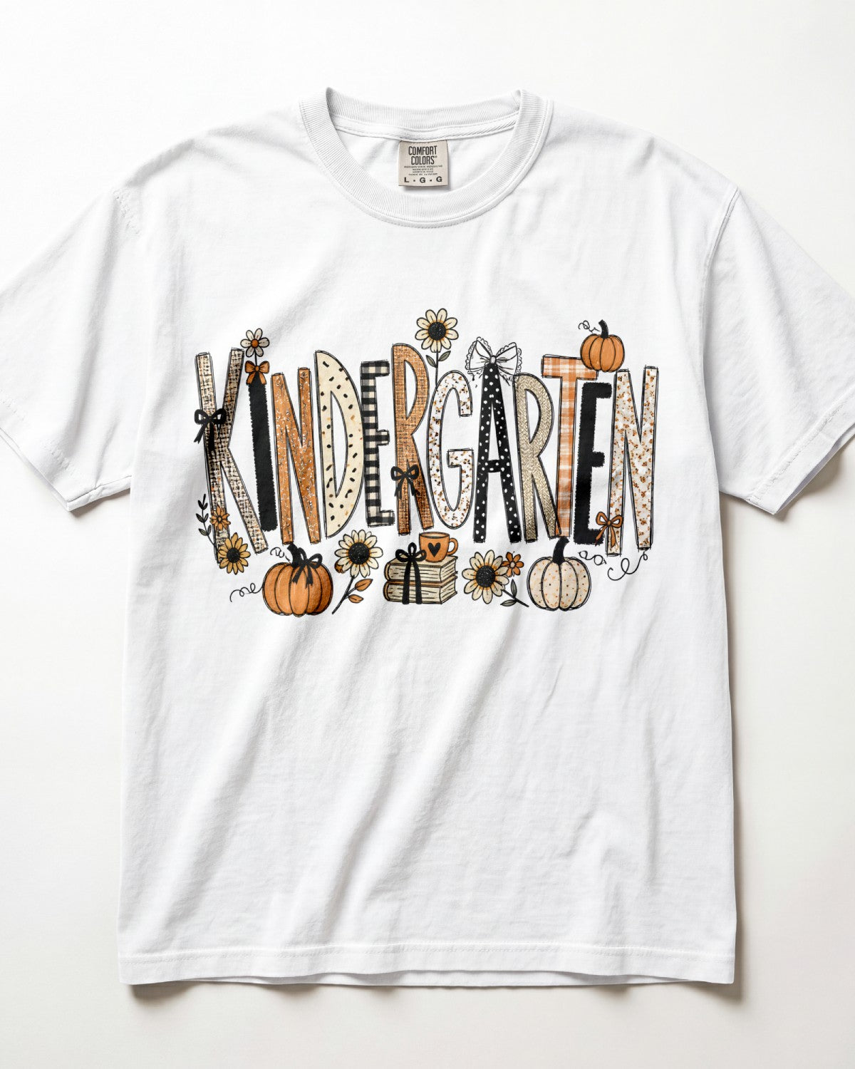 Autumn Books Kindergarten Teacher Shirt