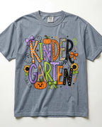 Ghost And Pumpkin Kindergarten Teacher Shirt