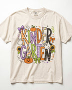 Ghost And Pumpkin Kindergarten Teacher Shirt